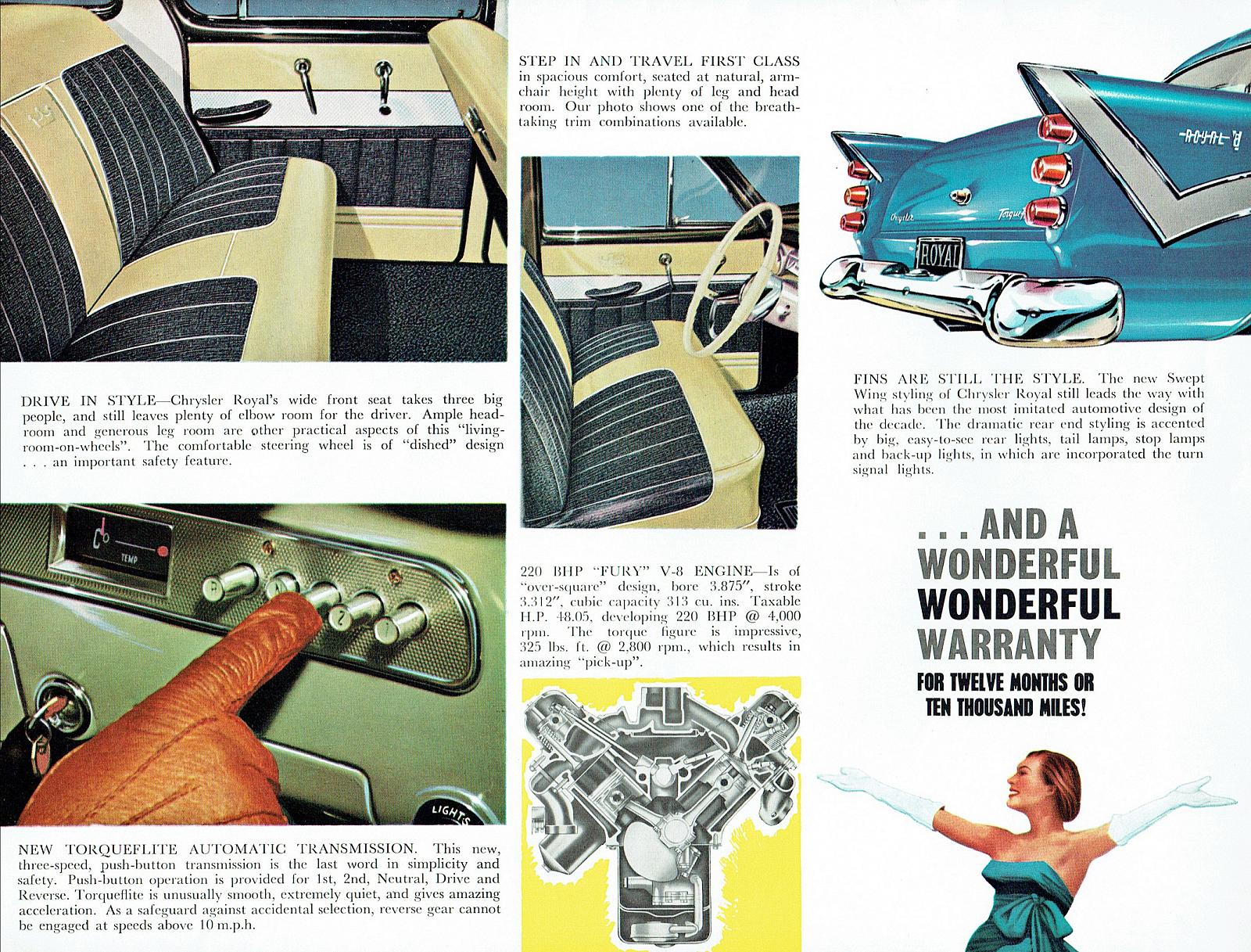 1960 Chrysler AP3 Royal V8 Brochure Page 4